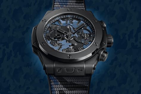 hublot big bang camo|Big Bang Unico All Black Blue Camo 44 mm .